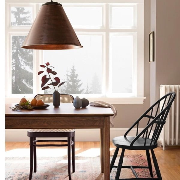  decor idea with modern white radiator heater and hardwood floors. Love it!   