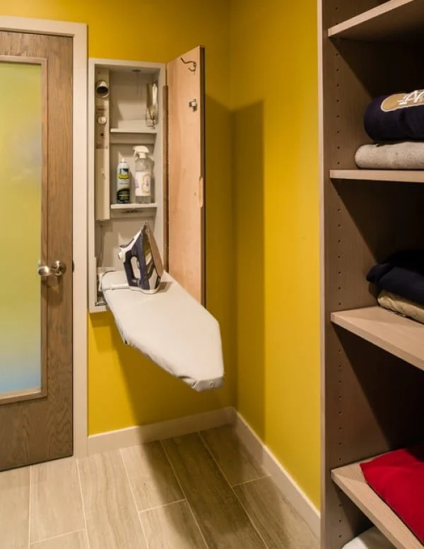 100 Fabulous Laundry Room Decor Ideas You Can Copy - You have to see this laundry room decor idea with bright yellow walls. Love it!
