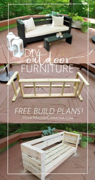 DIY Outdoor Furniture - 39 Easy Projects You Can Do Right Now