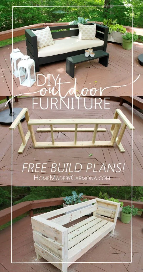 Great idea! Check out the tutorial on how to make a  outdoor modern sofa. 