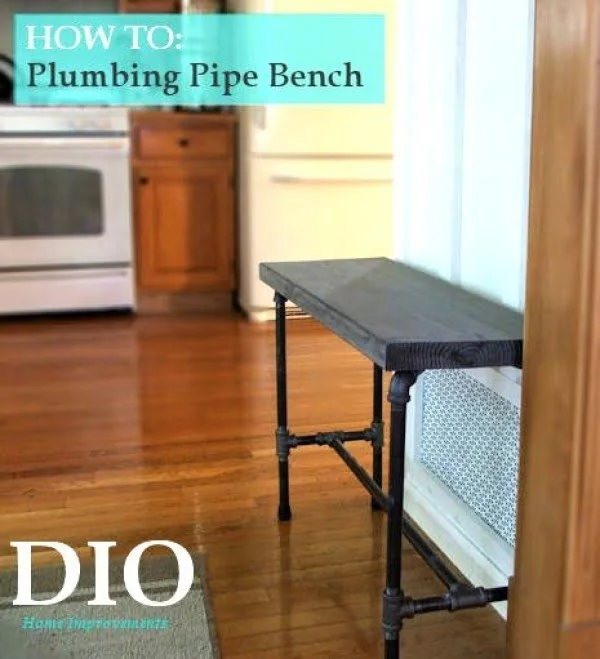 Check out the tutorial on how to make a DIY pipe bench. Looks easy enough! 
