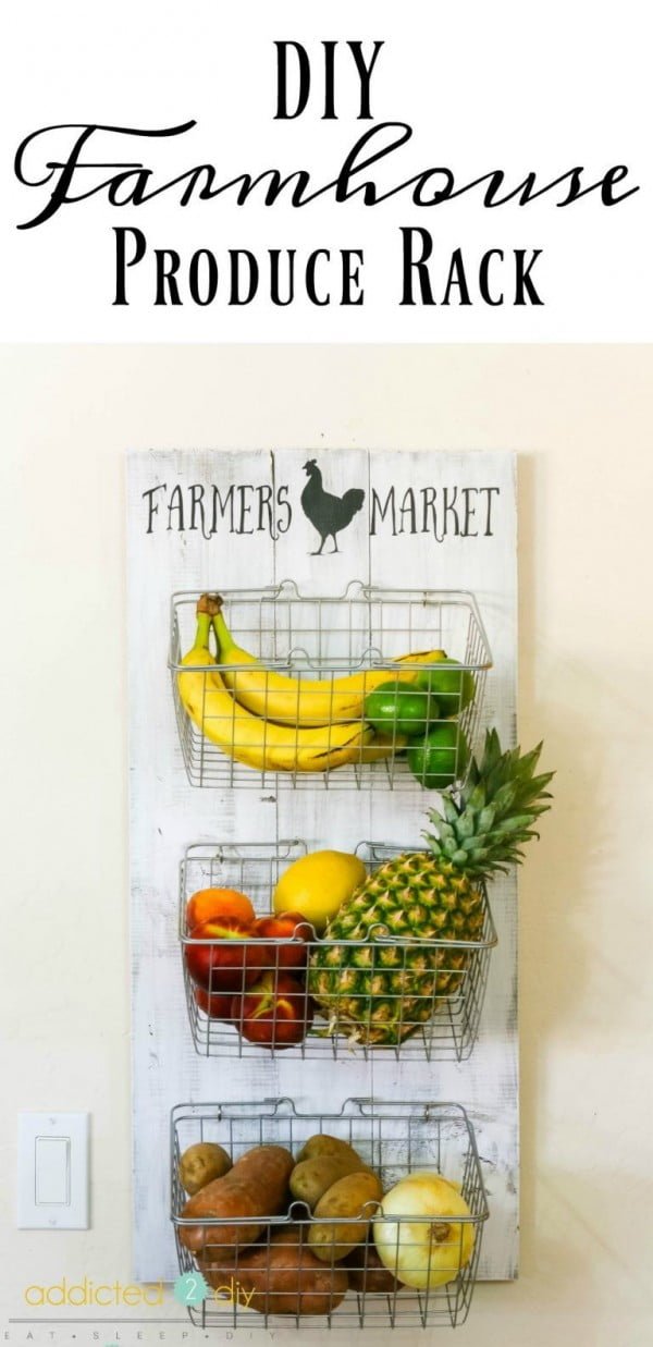 How to make a   produce rack. Looks easy enough!  