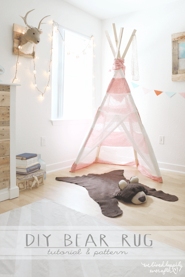 How to make a DIY Bear Rug