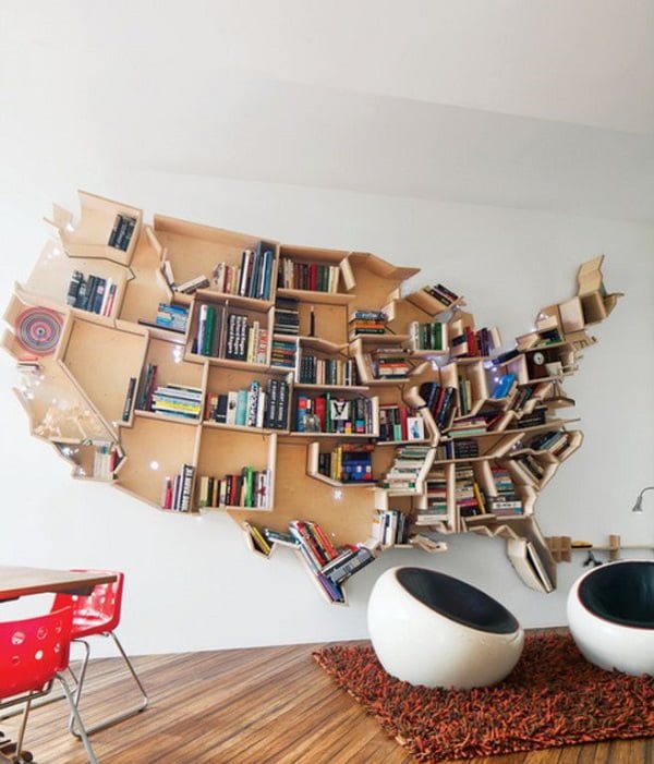 designer bookshelf