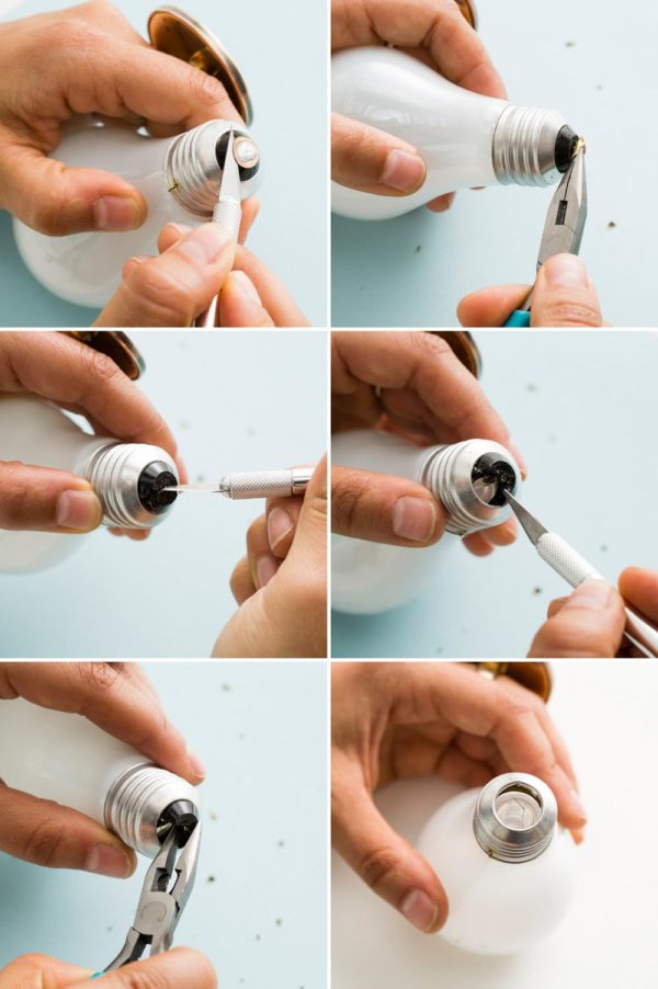 Incredible DIY Light Bulb Chandelier #DIY #homedecor