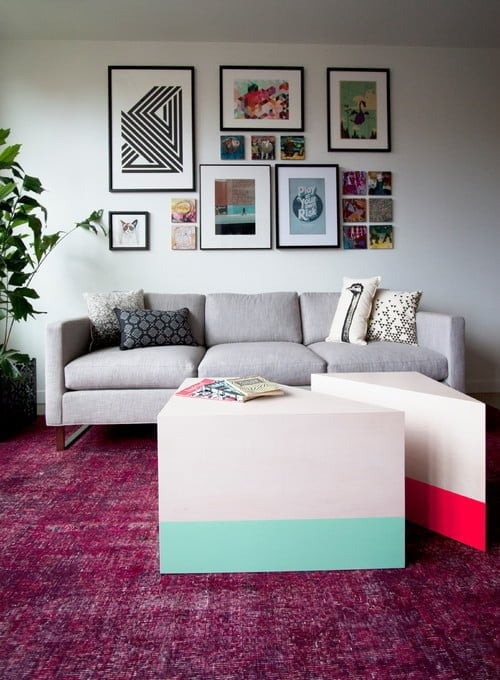 Decorate with a Modern Geometric Coffee Table #homedecor