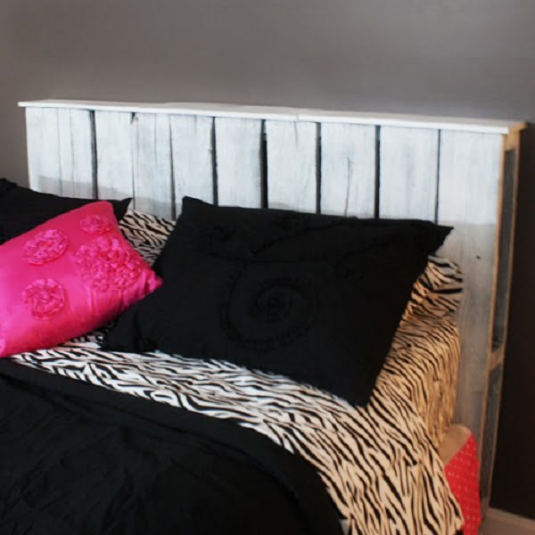 Queen Size Pallet Headboard #DIY #homedecor