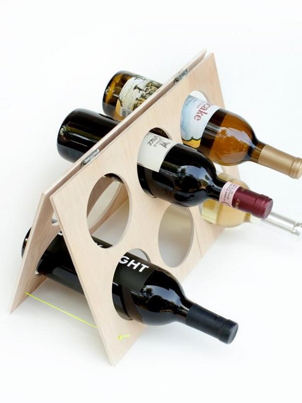 How to make a #DIY A-frame Wine Rack #homedecor
