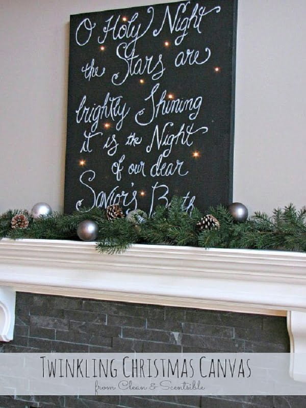 How to make Christmas  Canvas Art