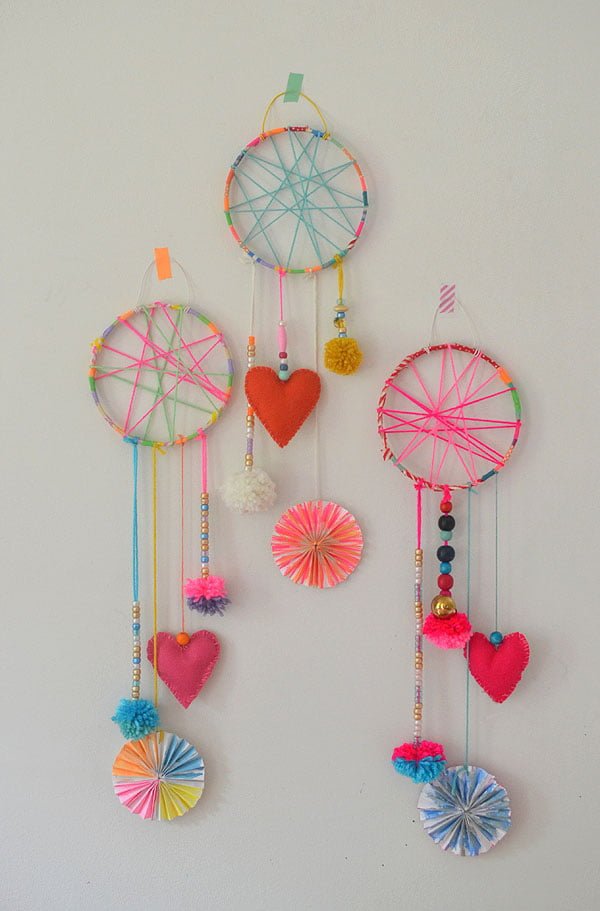 colorful dreamcatcher for kids 