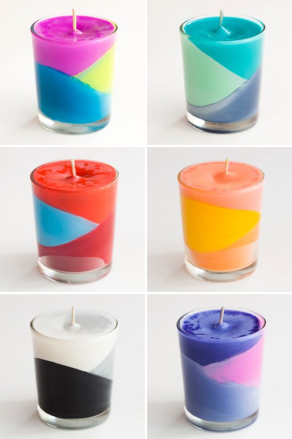 How to make  colorful crayon candles 