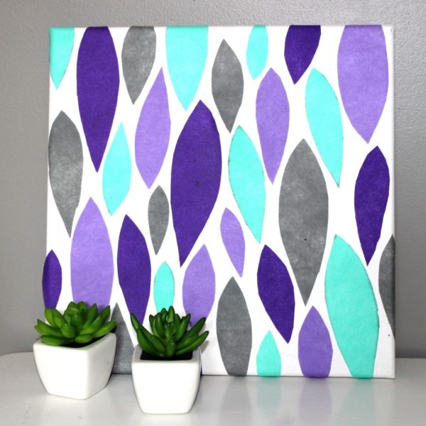 How to make fabric  Canvas Art