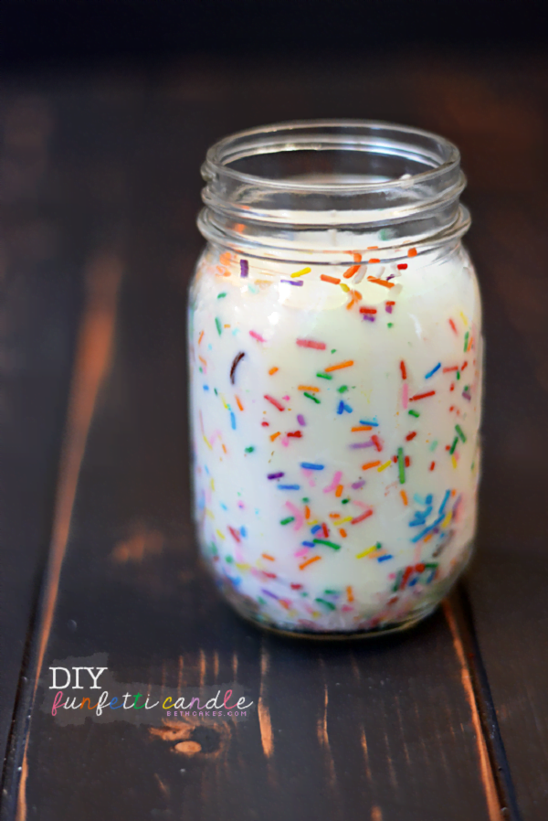 How to make playful funfetti candleholders