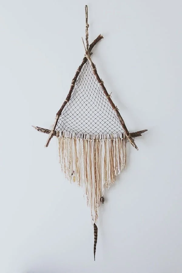 driftwood triangle dreamcatcher