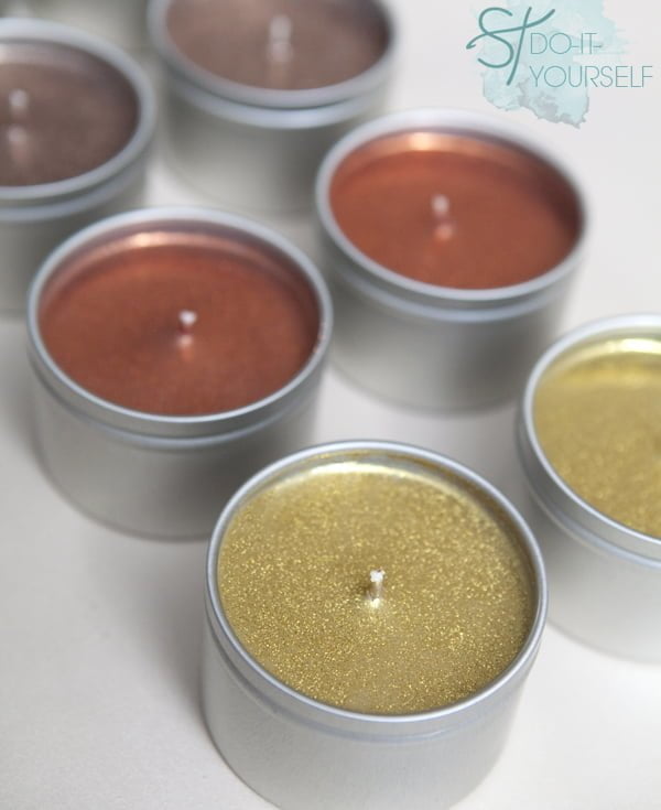 How to make  fancy glitter candles 