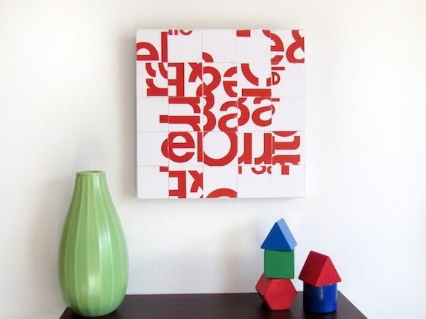 How to make Junk Mail #DIY Canvas Art