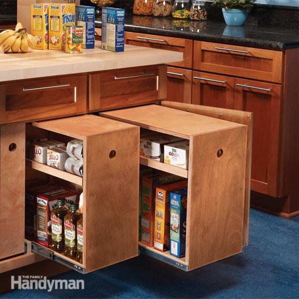 How to make  kitchen cabinet rollout drawers  