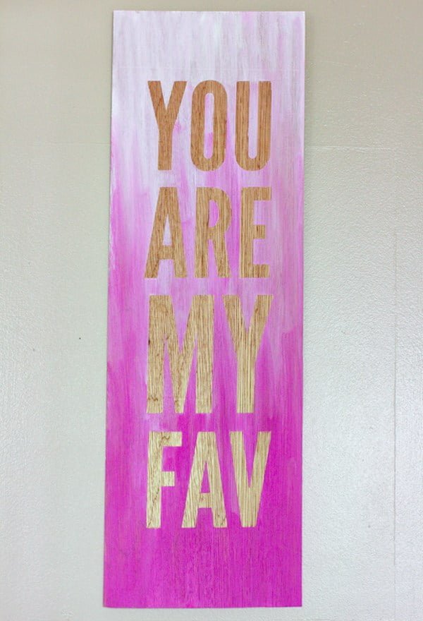 How to make Ombre Quote  Canvas Art