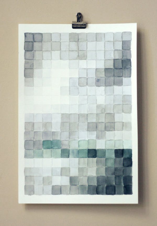 How to make painted pixeled  Canvas Art