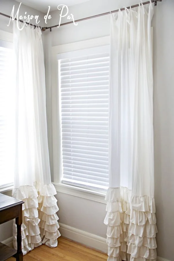 How to make  Ruffled Curtains 