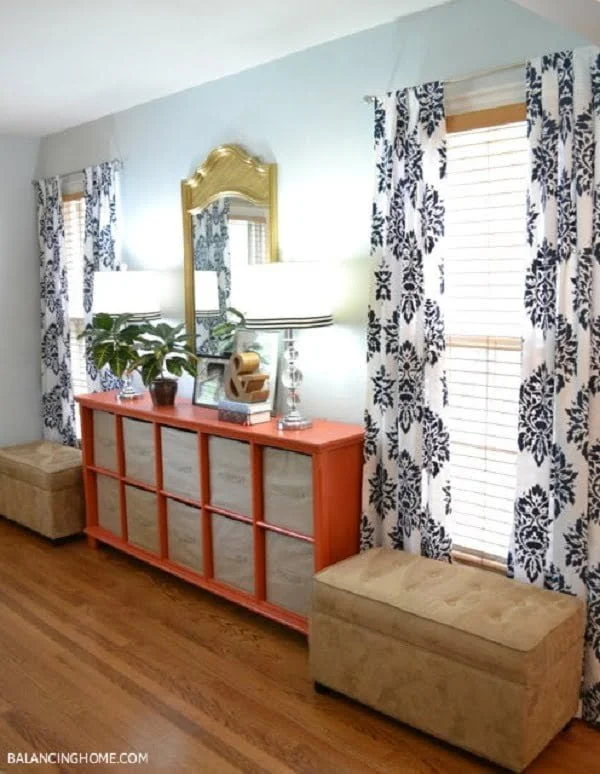 How to make  Stenciled Drape Curtains 