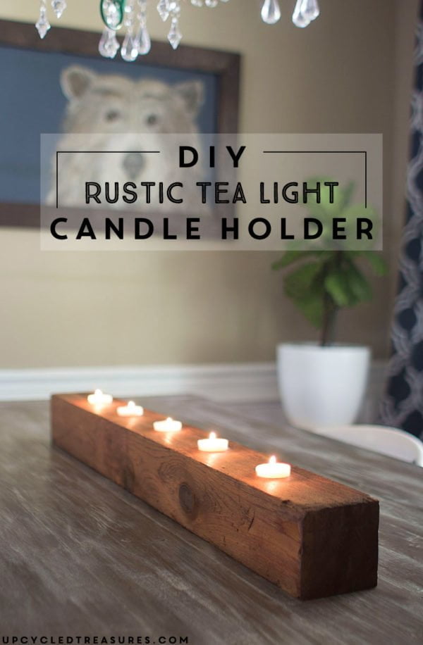 How to make wood tea lights candleholders