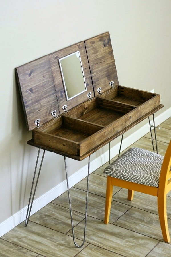 15 DIY Makeup Vanity Table Ideas