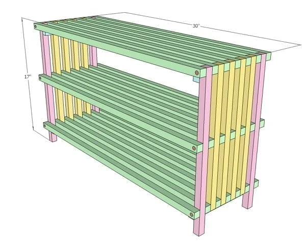 shoe rack plans