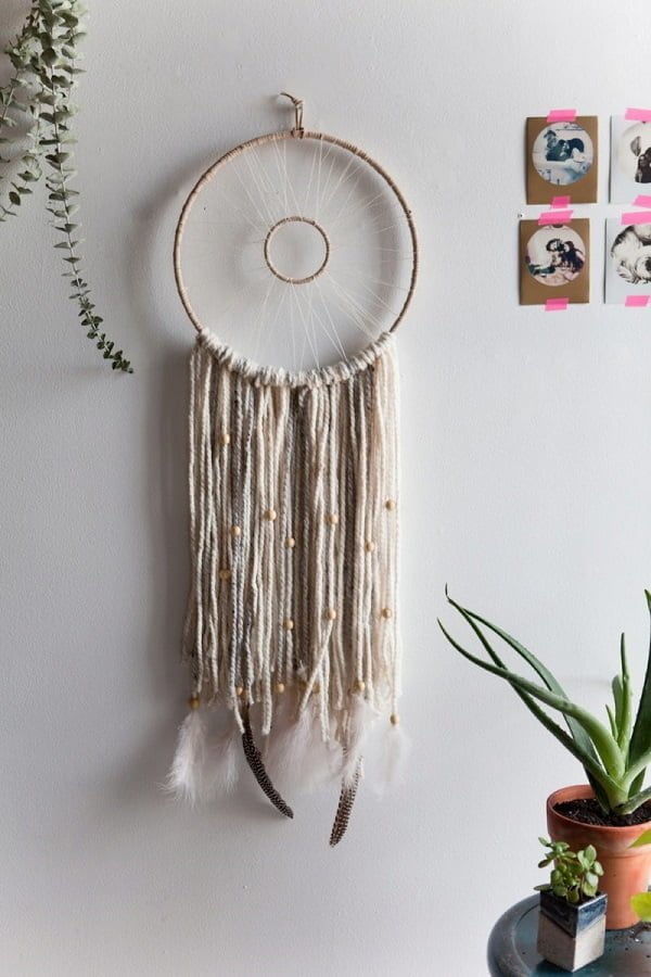 How to make a #DIY woven dreamcatcher #homedecor