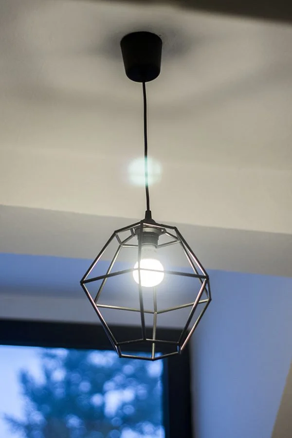 How to make a geometrical  pendant lamp 