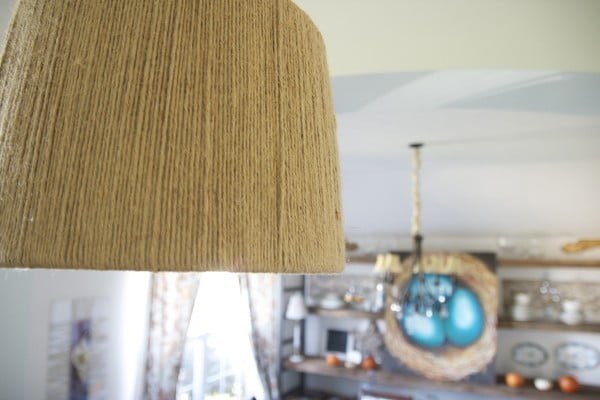How to make a rustic  jute wrapped lamp 