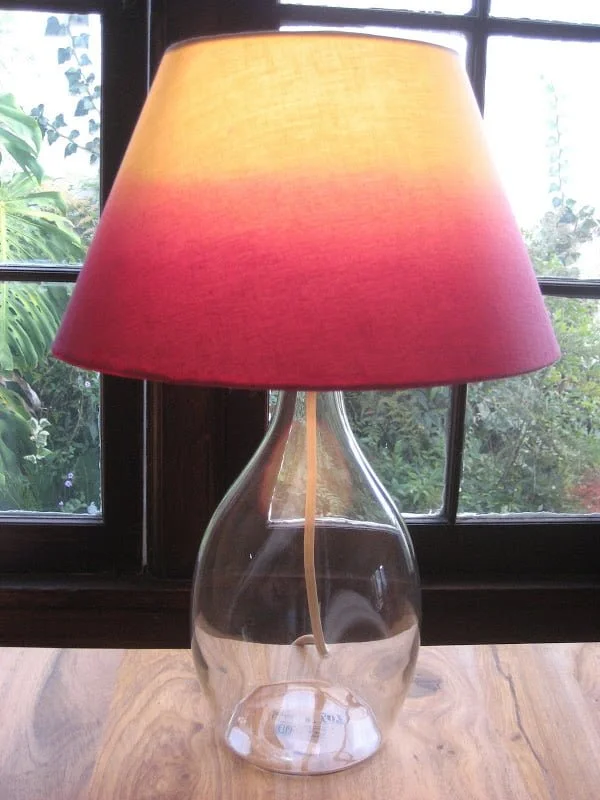 How to make a lively ombre  lampshade 