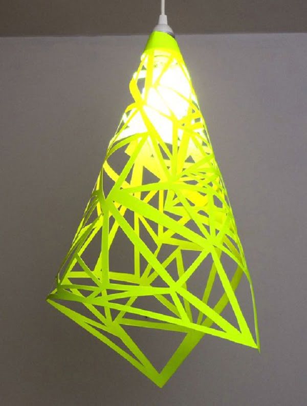 How to make a neon papercut  lampshade 