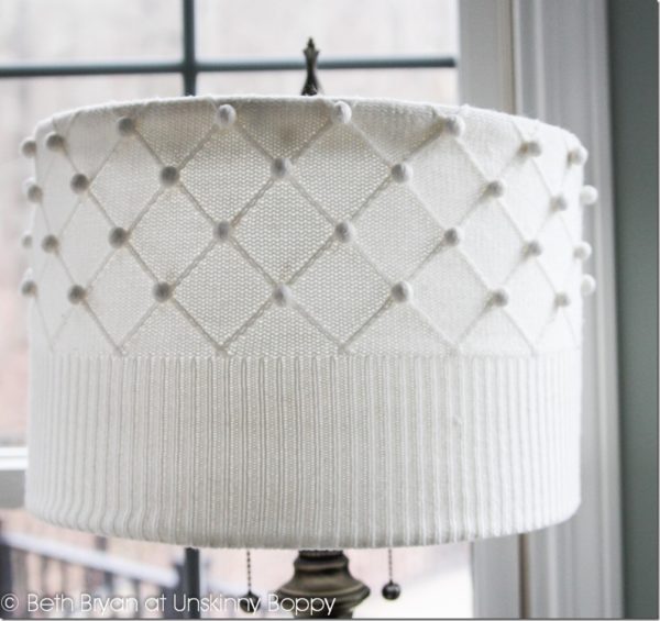 How to make a sweet sweater  lampshade 