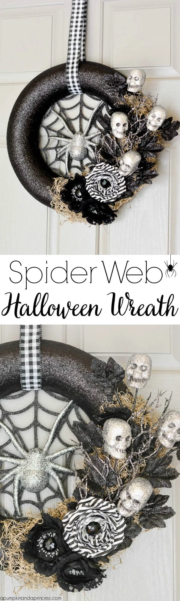 How to make  spider web  wreath 