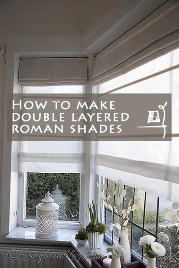 How to make  layered Roman Shades 