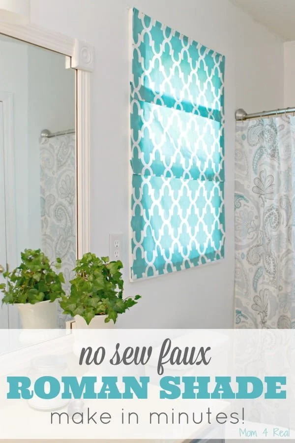 How to make  no-sew faux Roman shades 
