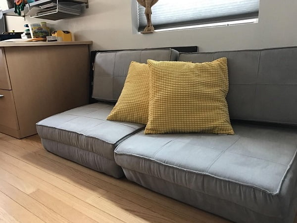 Compact adjustable floor sofa