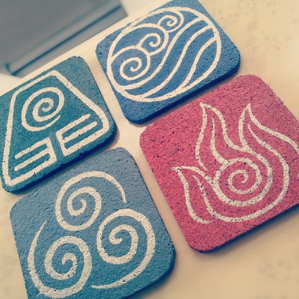 How to make  Avatar Elements coasters 
