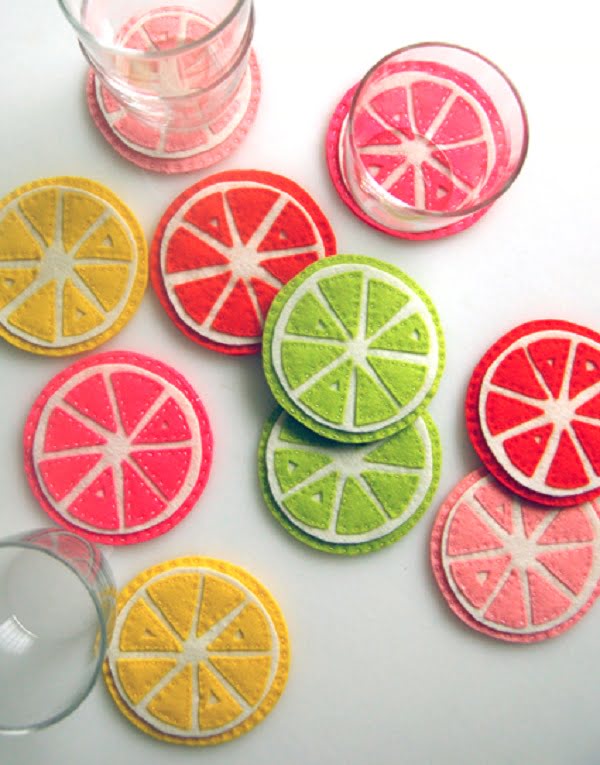 How to make  citrus coasters 