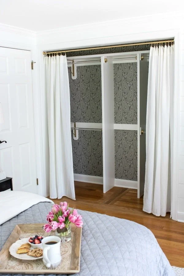 How to make  closet with curtains  