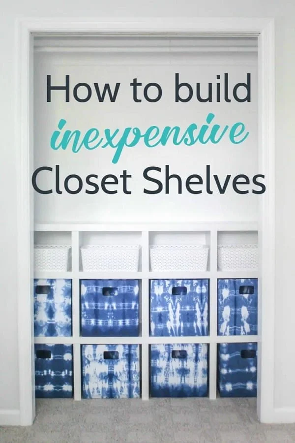 How to make  closet shelves  