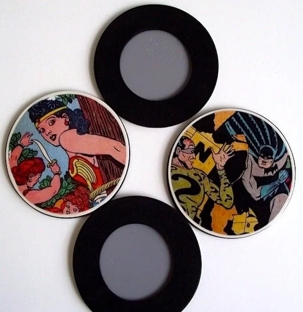 How to make coasters from comic books