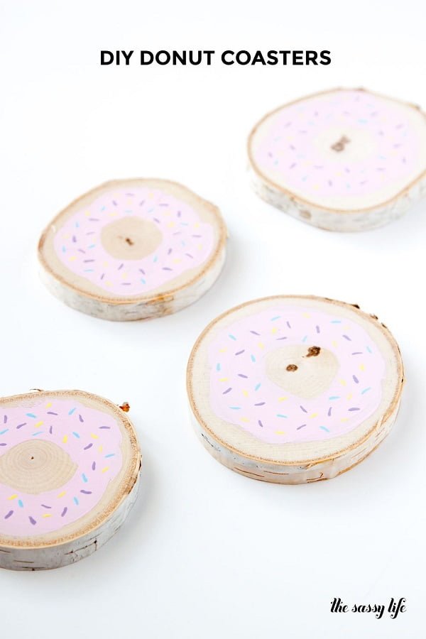 How to make  donut coasters 