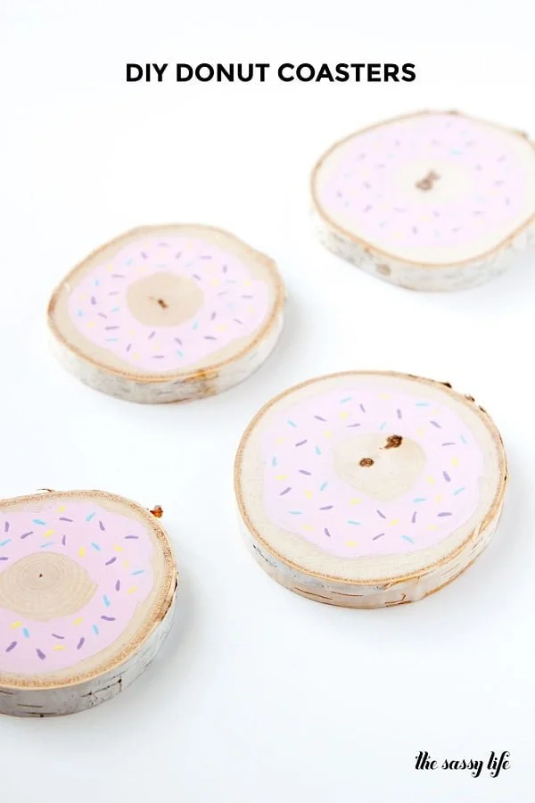 How to make donut coasters