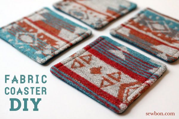 How to make  fabric coasters 