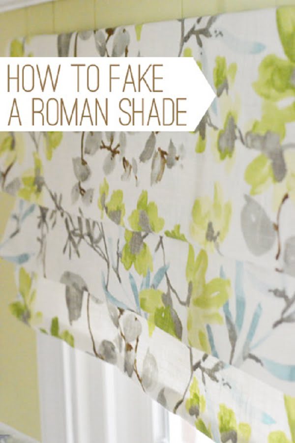 How to make  fake Roman shades 