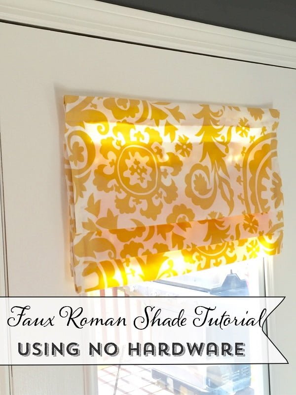 How to make  faux Roman shades 