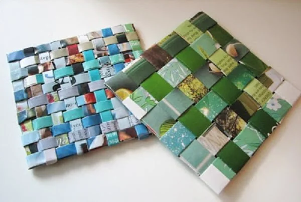 How to make coaster from magazine covers