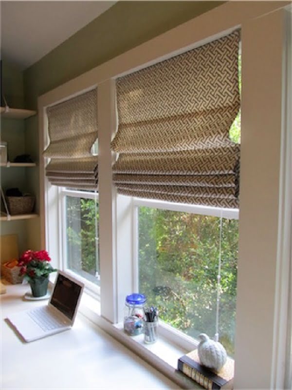 How to make  Roman shades from mini blinds 